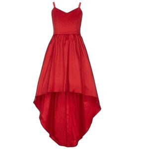 Rare Editions Big Girls Taffeta High-Low Hem Party Dress Sz 8 Chritmas dress